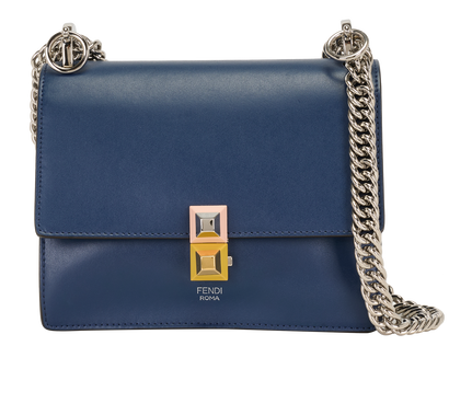 Small Kan I, &pound;495, Handbags, Blue, Leather, Front view
